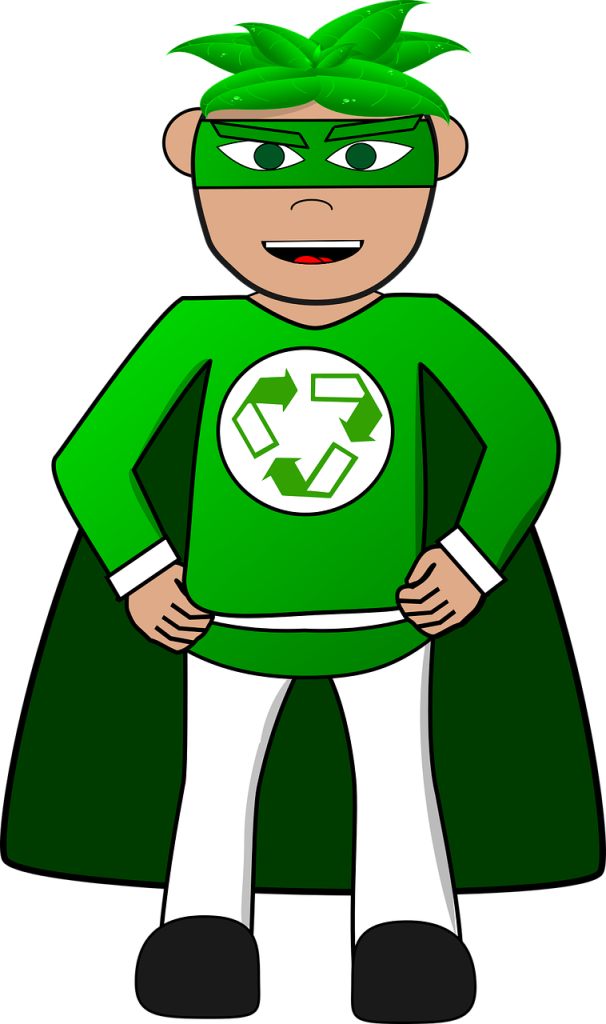 superhero, green, recycle-1445201.jpg